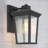 Gerry 1-Light Black Seeded Glass Outdoor Wall Sconce for Wet Location-762495871