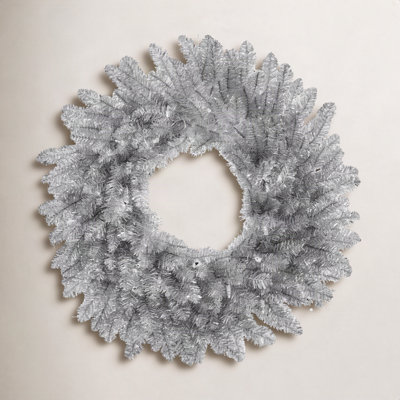 Pvc Greenery 30" Pre-Lit Wreath