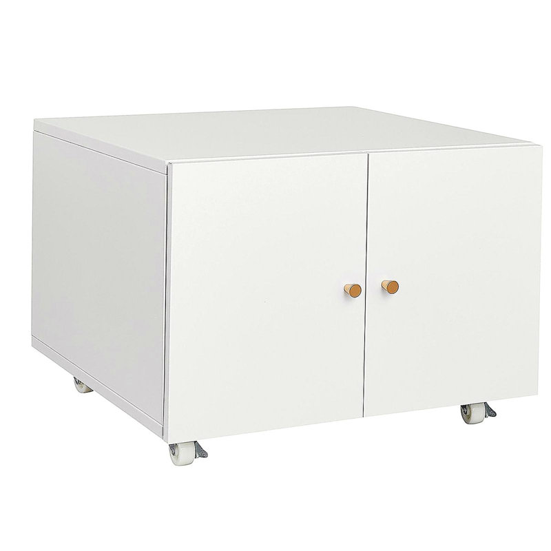 Support d'imprimante en métal blanc avec rangement Tables d'imprimante mobiles pour petits espaces avec porte-classeur réglable sur roulettes pour bureau à domicile.