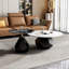 Table basse moderne simple ronde en marbre-104349812