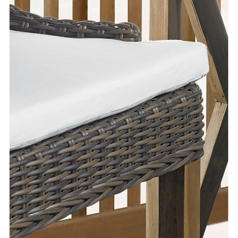 Tabouret de bar d'extérieur Markley - Kubu d'extérieur, Chocolat, H 44 po