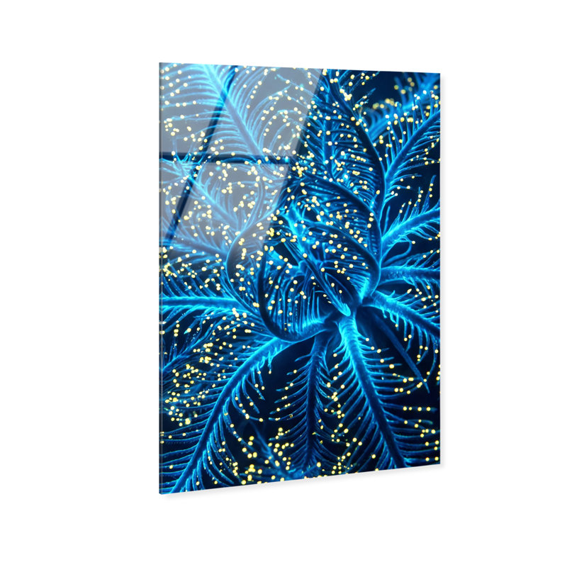 Neon Bloom Print by Oliver Gal, 30"H x 20"W, High-Gloss Acrylic Print
