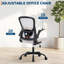 Chaise d'ordinateur de bureau avec appui-tête, chaise de bureau en filet avec dossier réglable-618962910