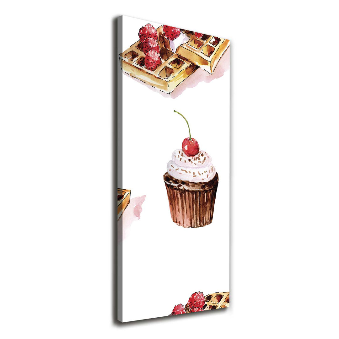 Muffins und Waffeln - Kunstdrucke auf Leinwand - Wrapped Canvas