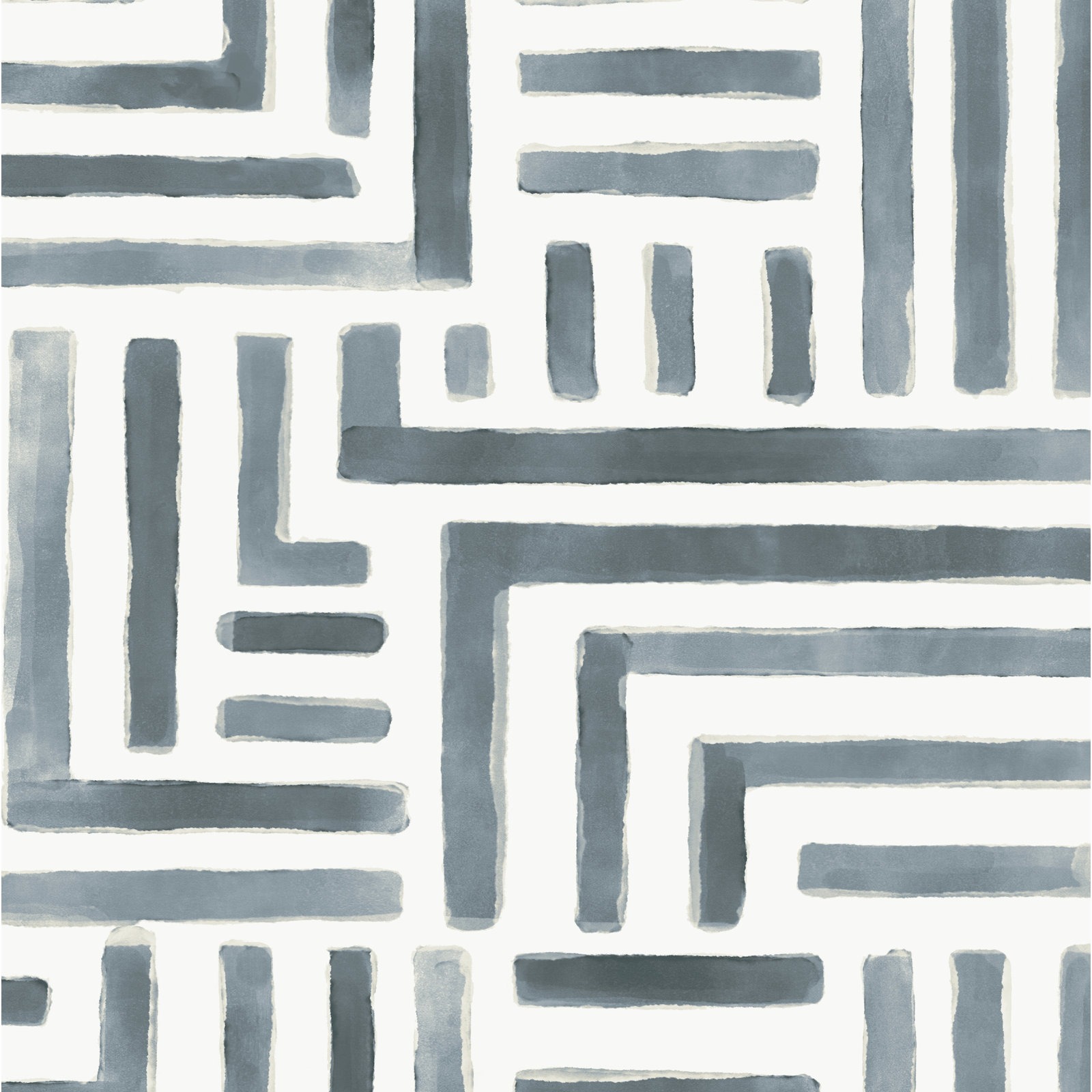 Unpasted Abstract Wallpaper, Aqua
