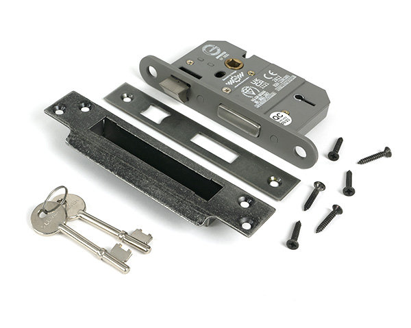 Sash Lock, Pewter Patina