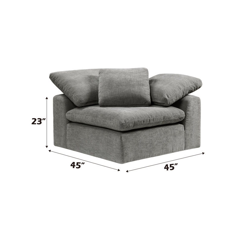 Greaney modulaire - Wedge avec coussin gris
