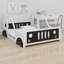 Lit plateforme classique avec roulettes en forme de voiture-1666934154