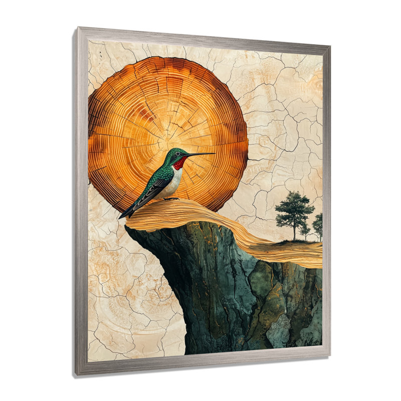 Gigliola - Décoration murale animaux, H 32 po x l 24 po, Picture Framed, Argent argent