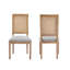Ensemble de chaises de salle à manger 2 pièces avec structure en bois massif-970308534