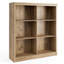 Bibliothèque de rangement 6 cubes, bibliothèque de 53 po de hauteur avec conception anti-basculement, tablette autoportante moderne-943290447
