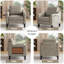 Fauteuil large en similicuir rembourré-92197389