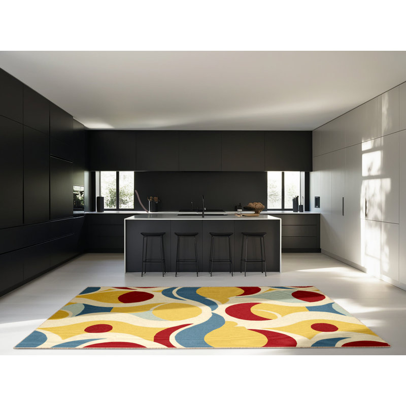 Funky Pulse Rug, Rectangle 6' x 9'