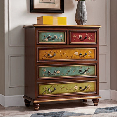 Picture Color Solid Wood Accent Cabinet