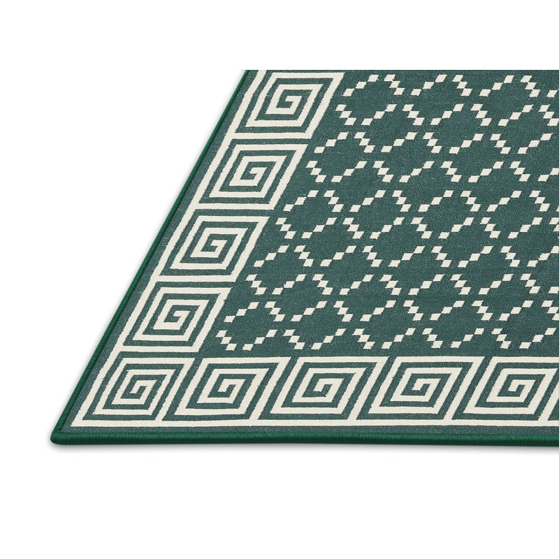 Geometric Indoor Rug, Rectangle 5' x 7'