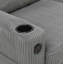 Canapé modulaire gris clair avec repose-pieds avec rangement - Canapé rembourré en forme de L pour les appartements et les pièces compactes-1015999827