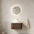 Dina 24" Striped Solid Wood Bathroom Vanity With Sink, Modern Wall-mounted Floating Curved Edges Striped Bathroom Storage Cabinet With A Drawer, White Round Ceramic Basin Without Faucet, Pre-assembled-1427228427