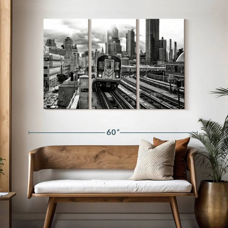 Mehar Line 7 Subway, 32" H x 50" W