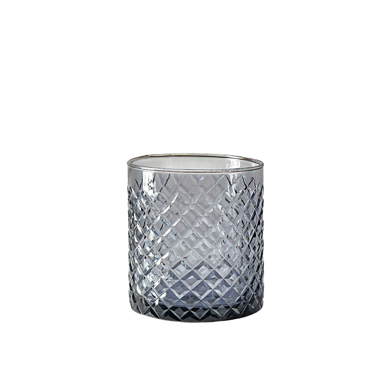 Vase en verre à coupe en diamant de 5 po Wrought Studio ™