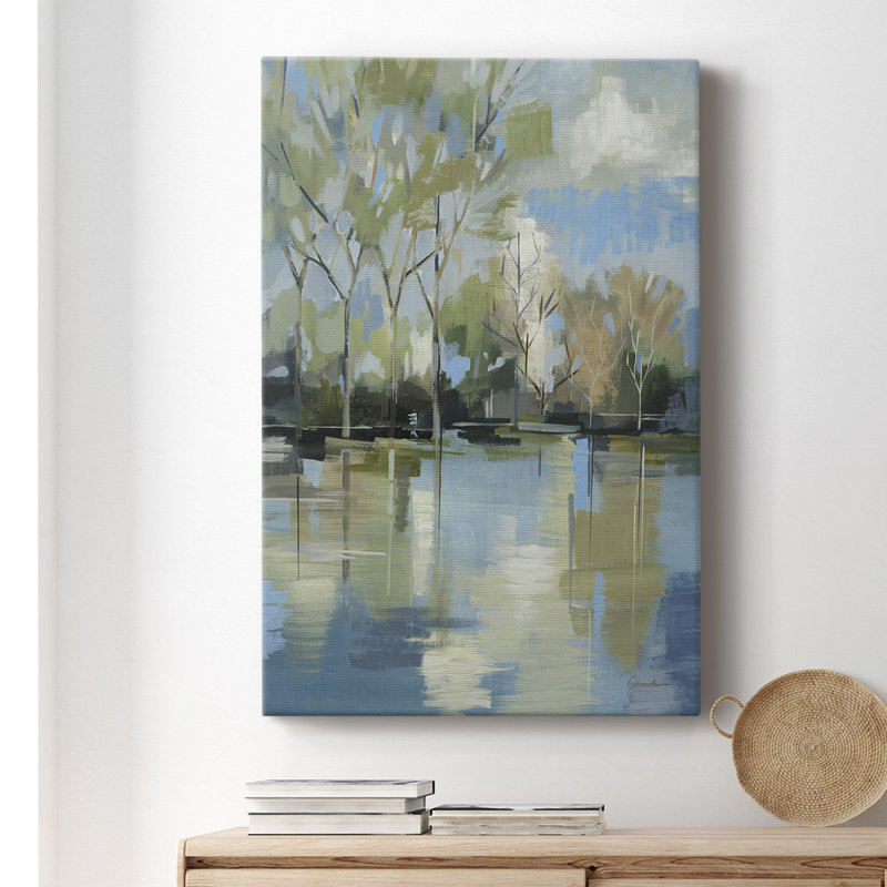 «Enchanted Forest II», toile tendue avec châssis de qualité supérieure - prête à être accrochée, H 48 po x l 32 po x P 1 po
