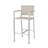 29.50" Barstools With Silver Rust-Proof Aluminum Frame Mesh, Set Of 2