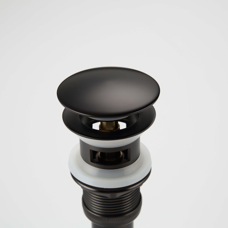 Bathroom Faucet with Drain Assembly, Oil Rubber Black