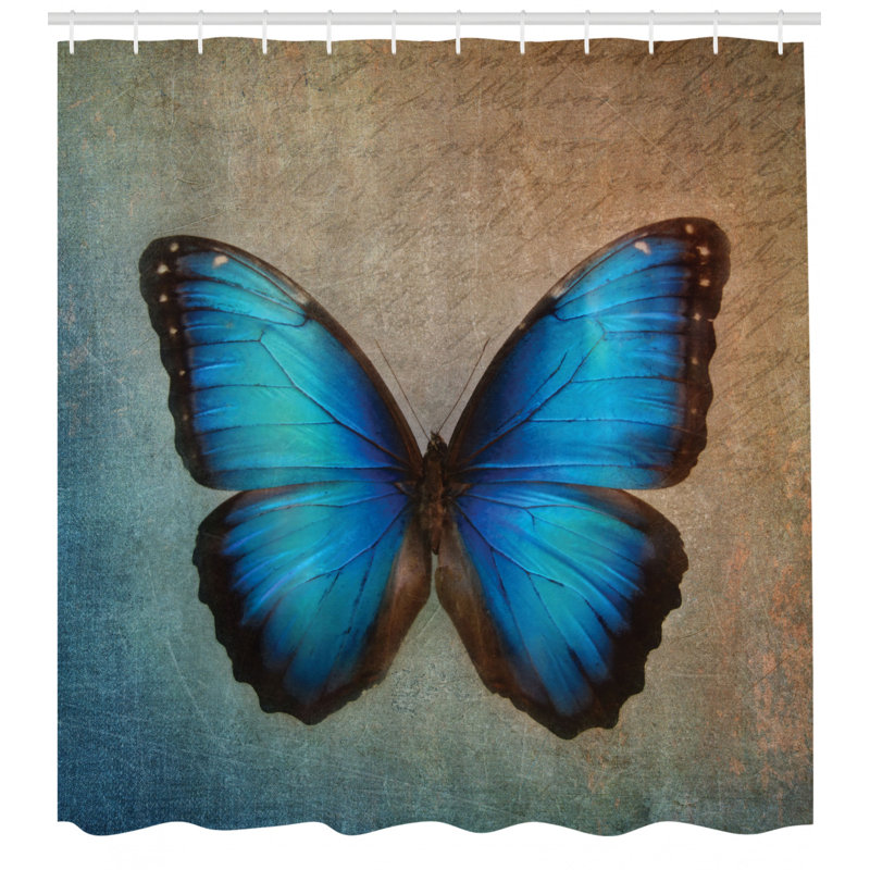 Shower Curtain with Hooks Included, 70" H x 69" W