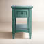 Table de bout avec tablette de rangement Pearce Modern Farmhouse - vert fougère-110906287