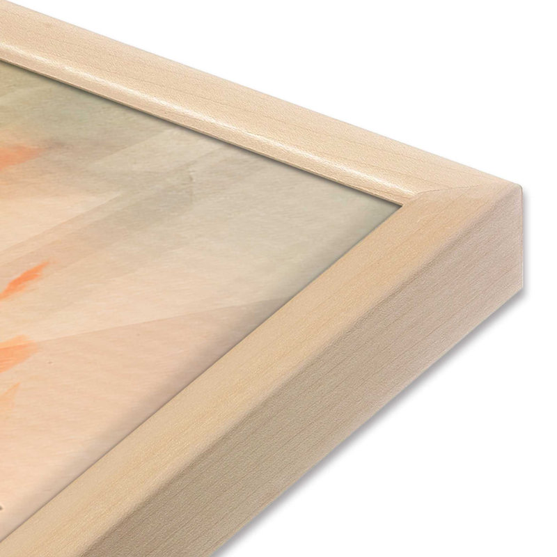 «Sunset Palm Glow», reproduction encadrée, H 13 po x l 17 po, Érable brut