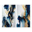 «Abstract Geode Marble Blue I», 2 pièces-920767944-920767949