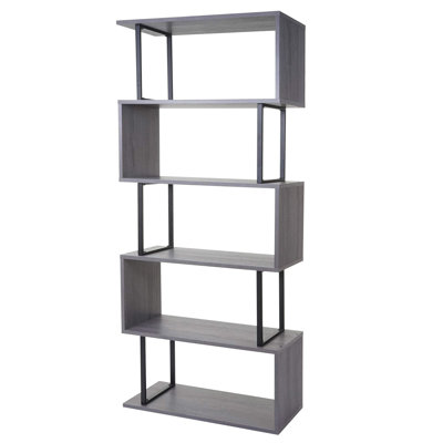 Groover 183cm H x 80cm W Iron Geometric Bookcase