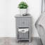 Amanni 35cm W Manufactured Wood Bedside Table-1036413547