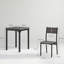 HOMCOM 3 Pieces Modern Dining Table Set for 2 Space Saving-115827254