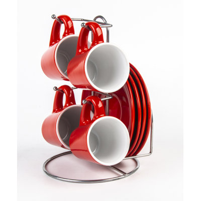 Ceramic Espresso Cup and Saucer