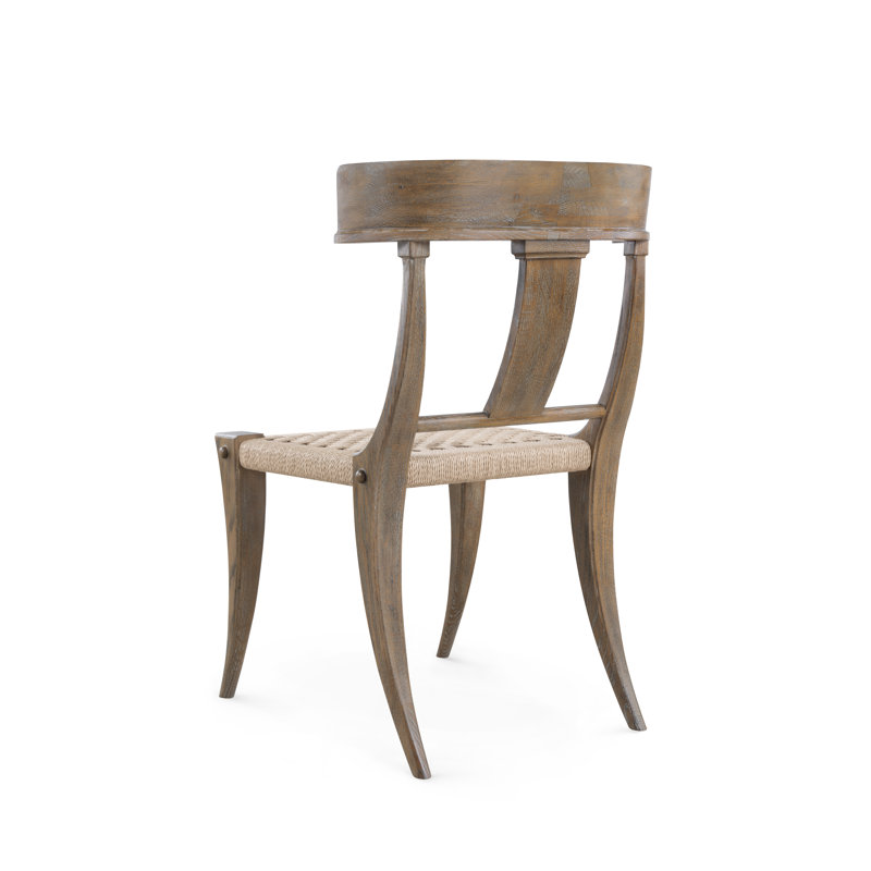 Milos Solid Wood Dining Chair, Driftwood