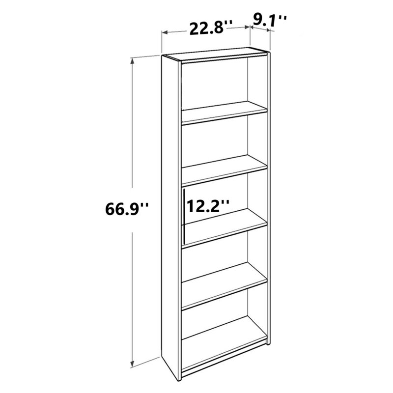 Guttorm Geometric Bookcase