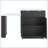 82.6" Fluted Kitchen Island with Extendable Dining Table (Seats 4-6) – Black-129895292