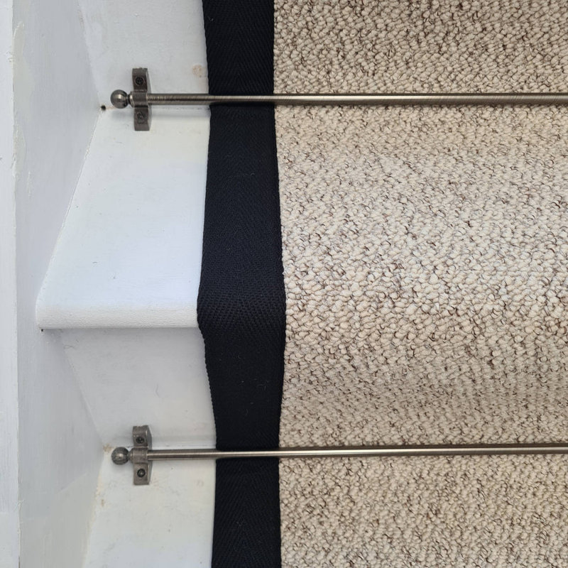 Stair Runner Solid Colour Looped / Hooked Area Rug, Runner 50 x 600 cm