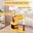 36.6 In Flower Cat Tree With Well-padded Perch, Cat Tower With Sisal Scratching Posts, Yellow