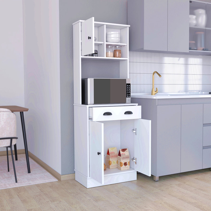 Garde-manger avec armoire à 3 portes et tiroir