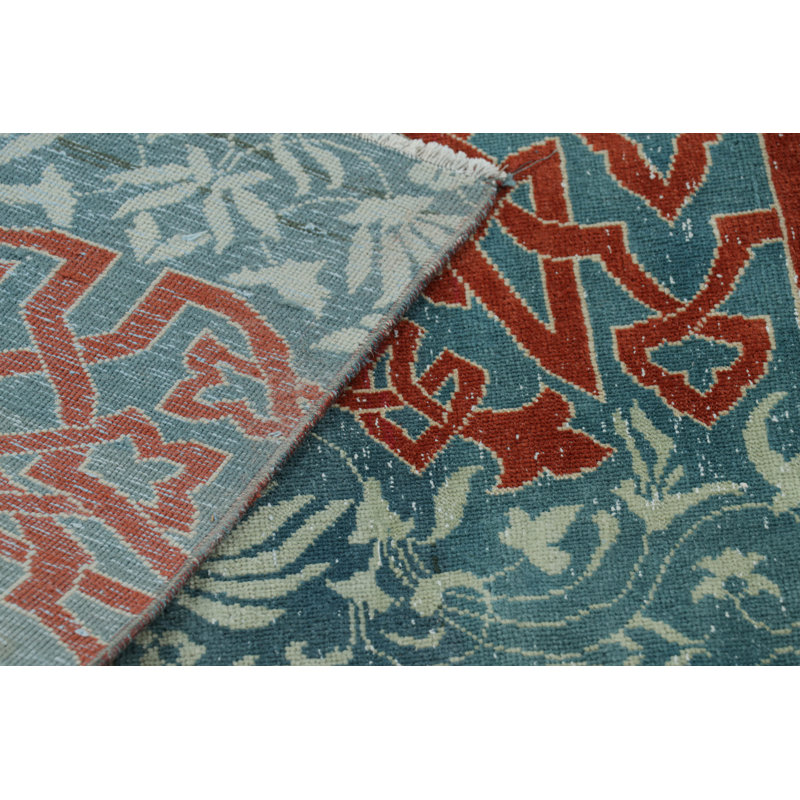 One-of-a-Kind 5'6”x6'9” Hand Knotted Area Rug