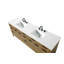 Meuble-lavabo double 84 po en teck miel-119513600