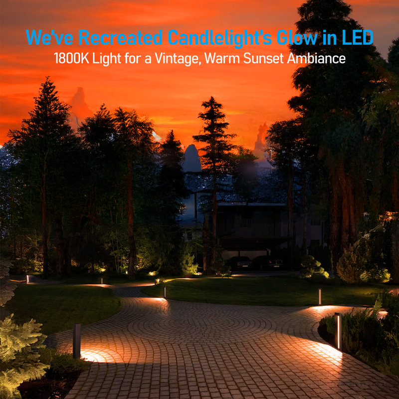 5CCT Low Voltage LED Path Lights, 7W Die-Cast Aluminum Landscape Lighting, Oil Rubbed Bronze