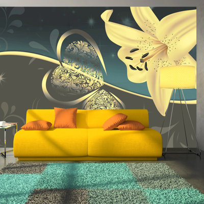 Lily in Shades 2.45m x 350cm Wallpaper