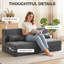 Chaise de sol pliable avec dossier, gris foncé-1050031761