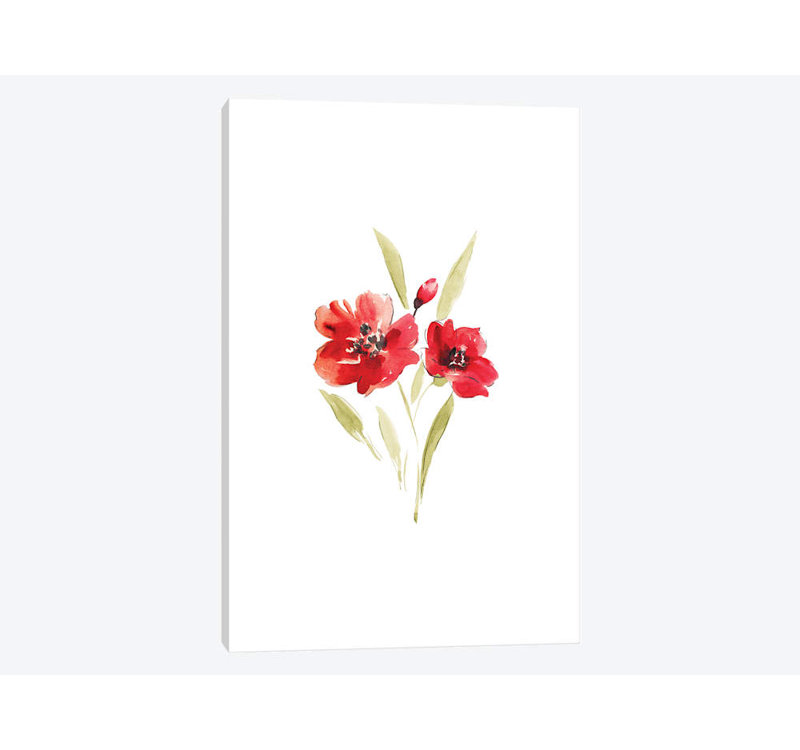 « pops » par melissa selmin, reproduction d’impression sur toile tendue, H 32 po x l 24 po x P 1 po, Blanc