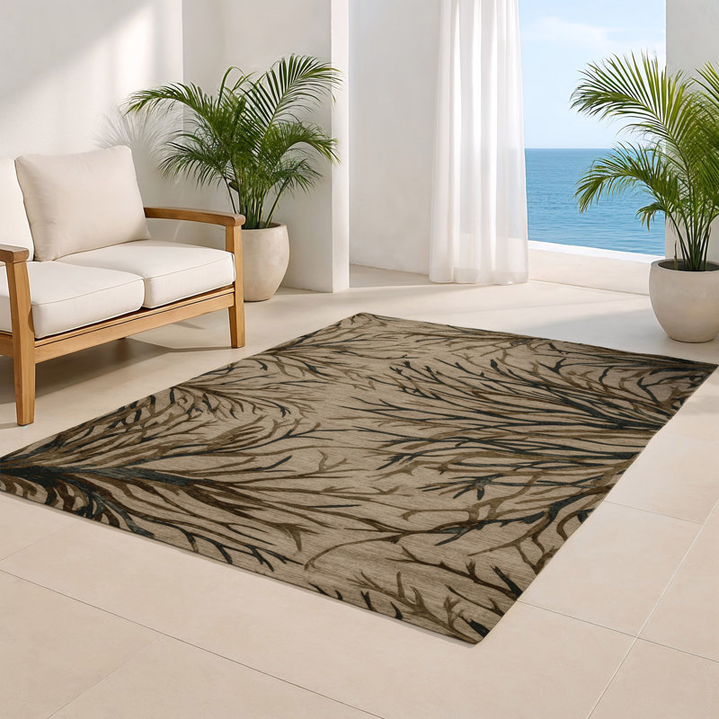 Tapis intérieur et extérieur gris Nature, Rectangle 4pi x 6 pi