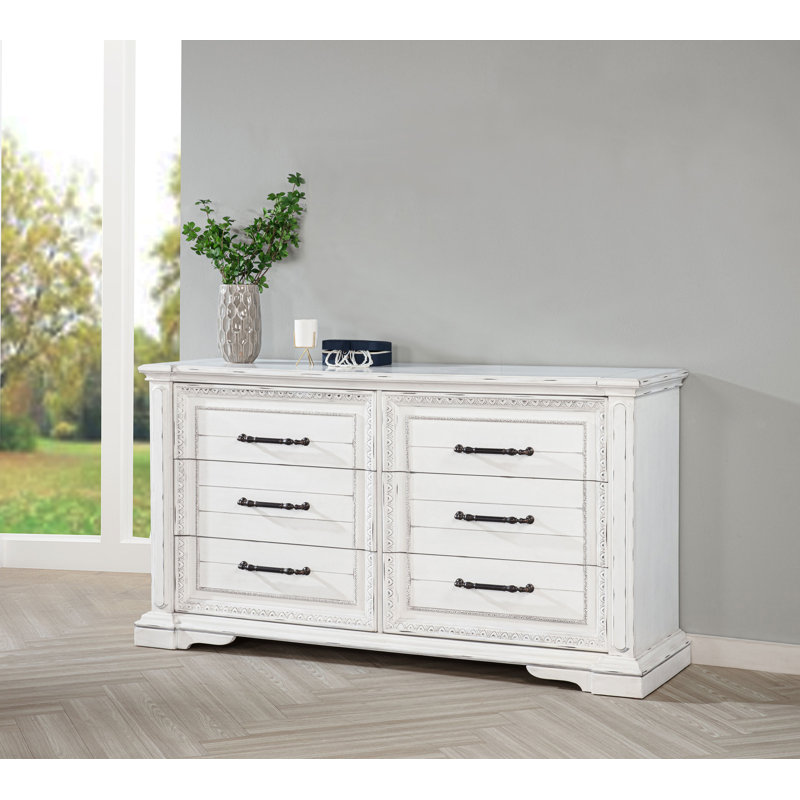 Commode traditionnelle l 74,15 po, blanc rétro