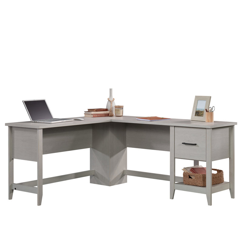 Bureau en L, bureau d'écriture, bureau d'ordinateur avec tiroir classeur