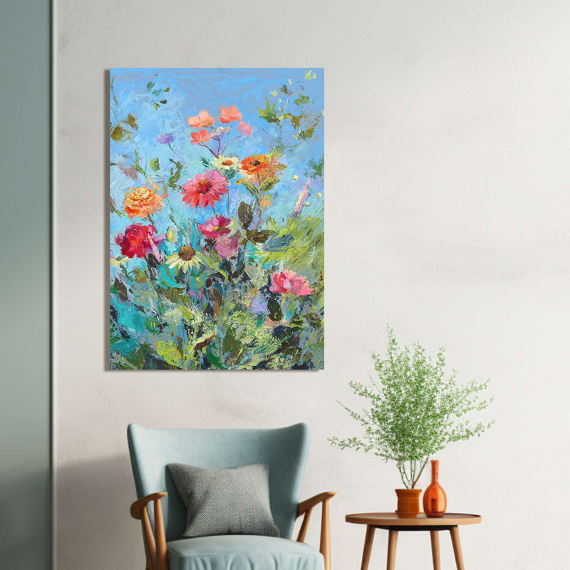 Floral Painting: Wild And Wonderful II (Detail) by Nel Whatmore - Wrapped Canvas Print, 70cm H x 50cm W